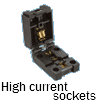 High current sockets
